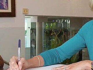 If He's Nice to Her Busty Friend, His Perv Stepmom Will Be Extra Nice to Him at Night