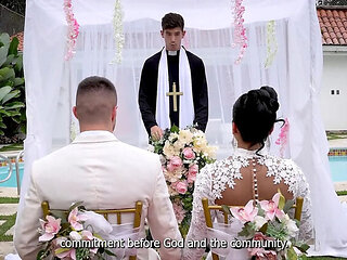 Mariana Martix Cheating Wife Fucks Priest on Wedding Day - Big Ass Latina Teen Doggy Style