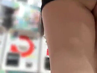 Extreme T-front on a Thick Big-hip Girl. POV Teasing Smooth Line and Massive Ass