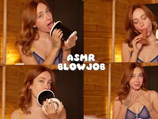 Sexy Asmr, Ear Licking and Blowjob