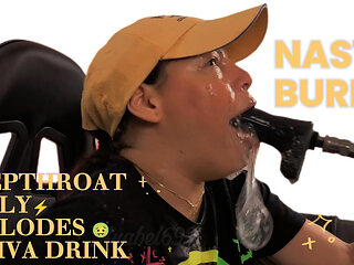 I Burp Filthily in Your Face and Hard Cock, I Fuck My Throat Hard