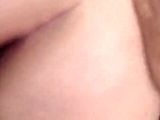 BBW chick gets a cum on her big tits from her fucker