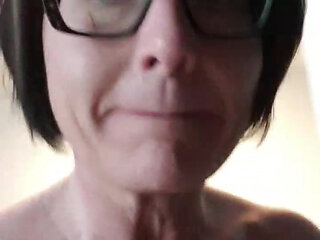 Julie does nude run in the office