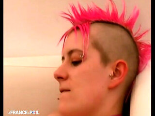 Rocker Chick with Mohawk Likes to Fuck Hard