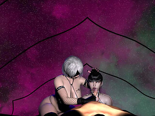 POV - Stellar Blade's Eve & Nier Automata's 2b - JAV Mocapped Sex Scene - Experimental Scene