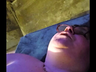 Masturbating
