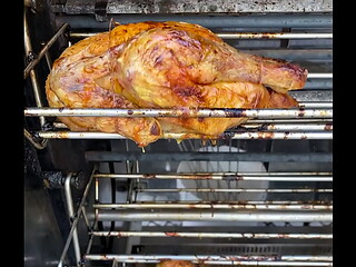 Strange Ritual in a Rotisserie &ndash_ Hypnotic Rotating Chicken