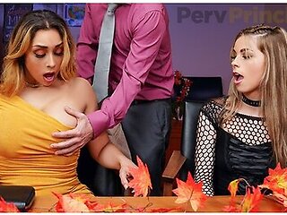 Lilly Hall And Renee Rose - Step Mother Rushes To Principal Rubinos Office After Getting An Emergency Call On Thanksgiving