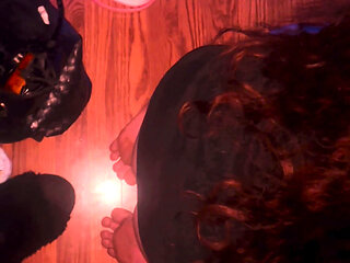 Redhead stepsister frozen in time