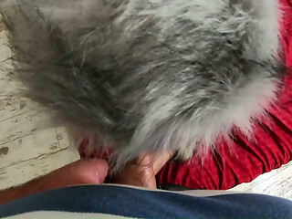 Luxurious Fur and Downjacket Fetish Ending with Cum on My Outfits
