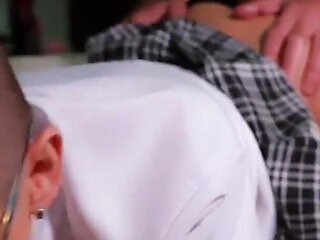 Naughty Girl Seduced Stepdad and Got Hard Anal Creampie