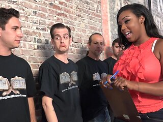 Gangbang with the hottest ebony star Lisa Tiffian