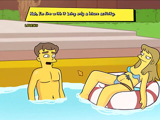 Mansion - Part 23 Swimming Naked and Cowgirl POV by Loveskysanx