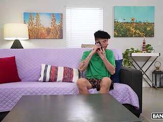 BANGBROS - Blonde MILF Gigi Dior Slurps Her Stepsons Big Dick, Then Gets A Dripping Creampie