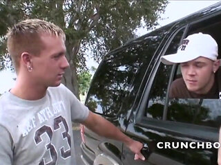 Straight fucked outdoor in the car 2