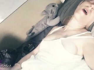 Tiny Blonde Finger Fucks Wet Slut Through Ripped Lace Panties - by VioletOctober: Porn