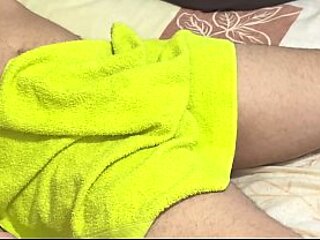 Mother-in-law with huge butt helps son-in-law_ massage turns into a