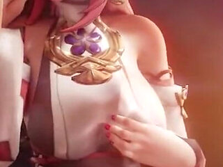 Yae Miko Sucking Cock Like a Porn Star Kissing the Tip Genshin Impact BJ Sex Hentai Tongue Licking