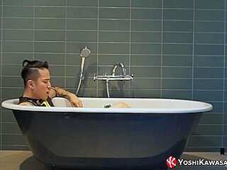 Japanese Yoshi Kawasaki Dildoes Himself