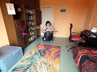 Fat slave vitgun is training for her Master's arrival, part 1.mp4