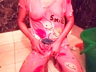 Desi stepsister gets down and dirty in the village