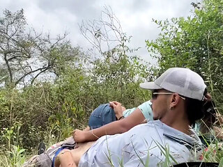 Miaandaxel Hardcore Mountain Fuck - Latina MILF Deep Throat Blowjob Outdoor Sex