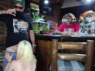 Blonde Asian Girl Eating My Dick