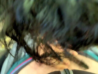 Outdoor Blowjob and Handjob POV with Cum on Tongue - Complete Video