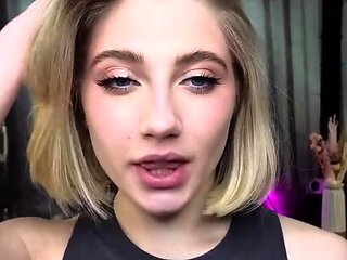 Amateur Teen with Huge Dildo Masturbating on Webcam