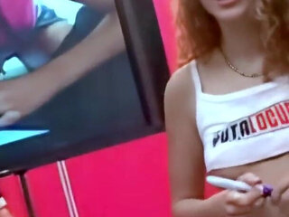Monica Ledesma: Monica Ledesma with Torbe at the Barcelona Cine Erotico Festival in 2006