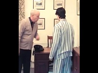 Daddy Headmaster Punishes Twink for Smoking