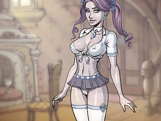 Slutty Ghost School Girl uses Magic to Fuck Herself Wit...