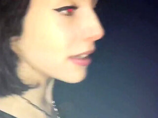 Jessica Glamour Brunette Teen Sucks Cock in Club Toilet Then Gets Ass Fucked Rough at Home