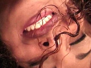 Beautiful babe gets a facial after sensual fuck session