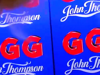 Ggg John Thompson-wild Blonde Enjoys Riding and Sucking Interracial Dicks Gangbang