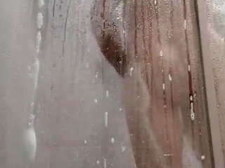 Jerking off in the shower. Wax on wax off.