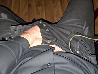 After Work Jerk off - Handsome Stud Unzips Thick Cock & Jerks Hard - Follow on X: PhantomGentX