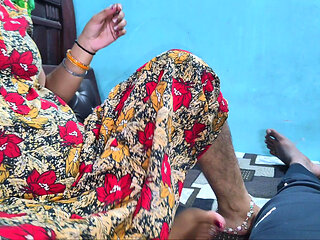 Indian pregnant bhabhi giving blowjob to her devar