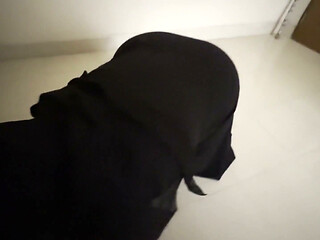 Fucking a Beautiful Maid in Saudi Arabia, When Her Head Gets Stuck