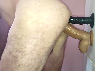 Two dildos vs plug