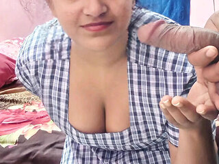 Indian Schoolgirl Shraddha Pandey Catches Stepbrother Jerking Off to Her Nude Photo - Dirty Talk & Hardcore Fuck