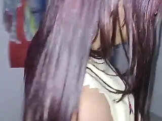 Fucking My Wife's Hot and Juicy Pussy 18 Year Old Brunette Young Woman Super Hot