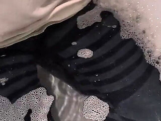 Soaked & Surprised: My First Clothed Bath