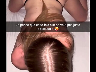 Cheat Snap Fran&ccedil_aise - Petite blonde trompe son mec avec son meilleur pote!!