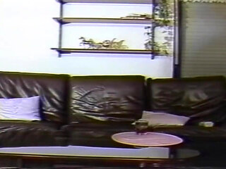 Vintage Mature Brunette Gets Fingered and Eaten to Orgasm on Couch