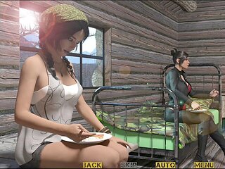 3D erotic tale featuring a busty redhead milf
