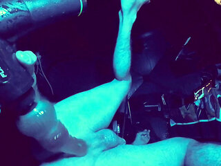 Deep Anal massage gun makes me leak precum