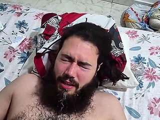 Milk From My Boobs on the Beard of My Neighbor