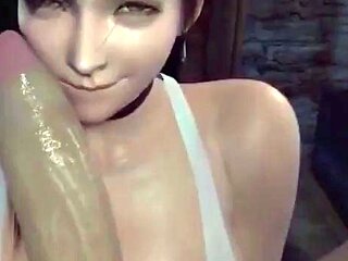 Hot 3D redhead licking a pussy while getting fucked
