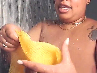 BBW Goddess Shower Tits